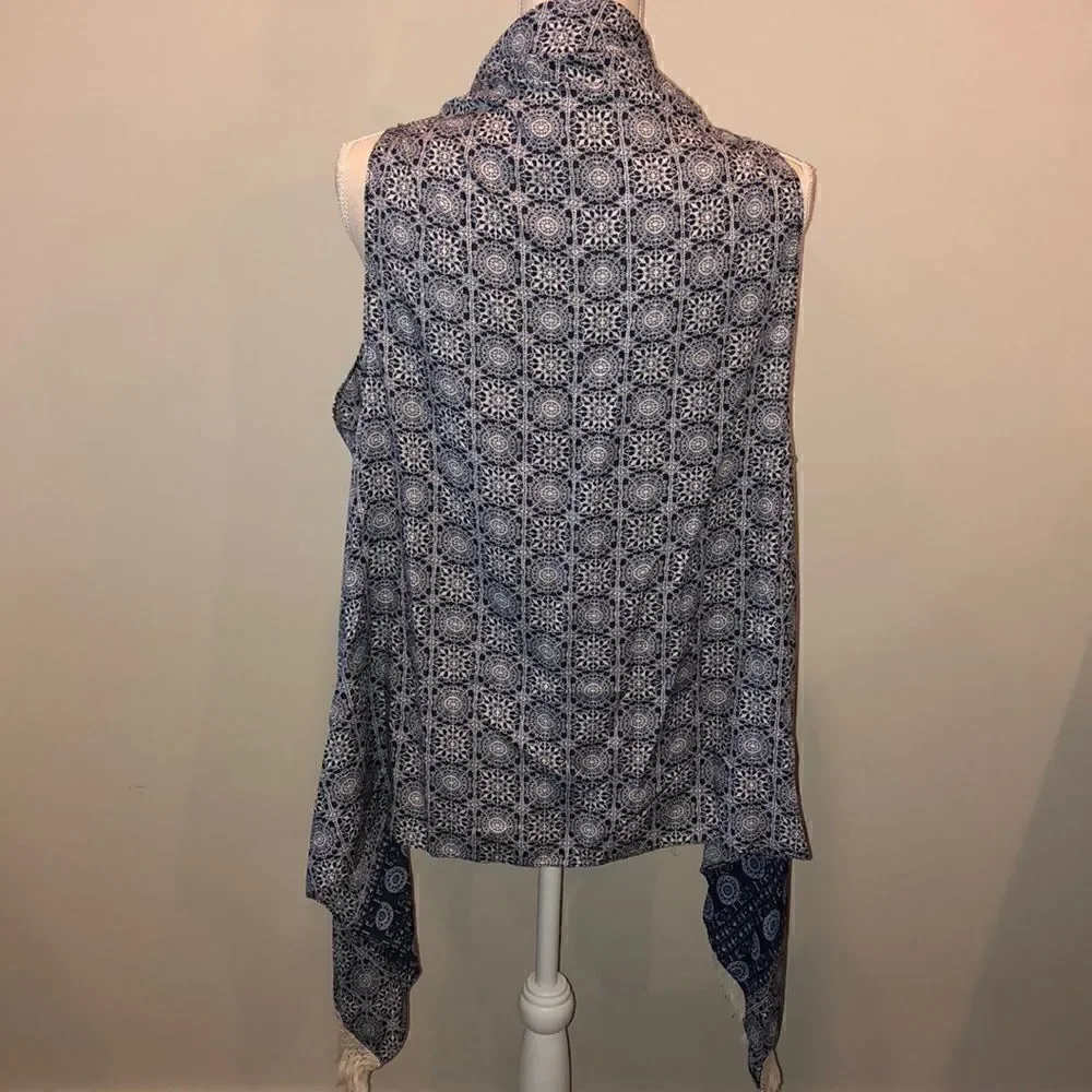 melrose and market boho fringe vest NWOT